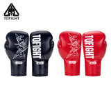 Tofight x Wu Lin Feng Professional Competition Lace Up MUAY THAI BOXING GLOVES 8-14 oz 2 Colours