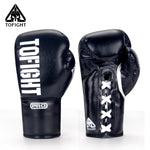 Tofight x Wu Lin Feng Professional Competition Lace Up MUAY THAI BOXING GLOVES 8-14 oz 2 Colours