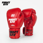 Fight Day TYM-02C MUAY THAI BOXING GLOVES Microfiber 8-16 oz Red