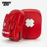 FIGHT DAY SBL-02W PUNCHING FOCUS MITTS PADS RED
