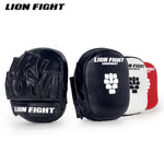 LION FIGHT MINI PUNCHING FOCUS MITTS PADS BLACK / WHITE BLACK / RED WHITE