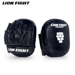 LION FIGHT MINI PUNCHING FOCUS MITTS PADS BLACK / WHITE BLACK / RED WHITE