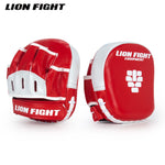 LION FIGHT MINI PUNCHING FOCUS MITTS PADS BLACK / WHITE BLACK / RED WHITE