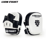 LION FIGHT MINI PUNCHING FOCUS MITTS PADS BLACK / WHITE BLACK / RED WHITE