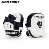 LION FIGHT MINI PUNCHING FOCUS MITTS PADS BLACK / WHITE BLACK / RED WHITE