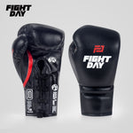 FIGHTDAY ZYS01 PROFESSIONAL COMPETITION MUAY THAI BOXING GLOVES LACE UP Microfiber 8-14 oz 4 Colours