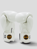 SKS EMPIRE VELCRO MUAY THAI BOXING GLOVES 8-16 OZ WHITE