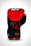 SKS Empire Scarlet Noir Hook and Loop Boxing Gloves 8-16 OZ Black Red