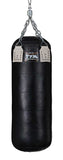 TFM THBM1 BOXING HEAVY BAG - UNFILLED Cowhide Leather 100 X 38 cm Black