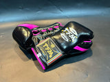 TFM RL5 HANDMADE PROFESSIONAL BOXING GLOVES 10 oz Black Purple