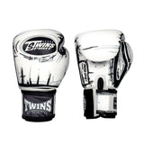 TWINS SPIRIT MUAY THAI BOXING GLOVES 8-16 oz Comic FBGVL3-66 White