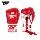 FIGHTDAY ZYS02 PROFESSIONAL COMPETITION MUAY THAI BOXING GLOVES LACE UP Microfiber 8-16 oz 4 Colours
