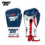 FIGHTDAY ZYS02 PROFESSIONAL COMPETITION MUAY THAI BOXING GLOVES LACE UP Microfiber 8-16 oz 4 Colours