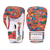 TOP KING X PUCK MUAY THAI BOXING GLOVES 8-16 oz RED