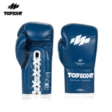 TOFIGHT PROFESSIONAL COMPETITIONS MUAY THAI BOXHANDSCHUHE KLETTVERSCHLUSS 8-14 oz Schwarz