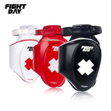 FAIRTEX TP3 Deluxe Oberschenkelschutzpolster für Muay Thai Boxen MMA Sparring Erwachsene Leder Größe frei schwarz 