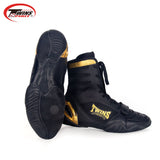 TWINS SPIRIT TBSS1 BOXING SHOES BOXING BOOTS EUR 39-46 BLACK/WHITE