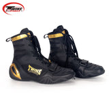 TWINS SPIRIT TBSS1 BOXING SHOES BOXING BOOTS EUR 39-46 BLACK/WHITE