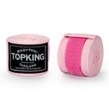 TOP KING TKHW4 MUAY THAI BOXING HANDWRAPS WITH KNUCKLE SHIELDS COTTON ELASTIC 3.5m Vary Colours