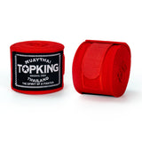 TOP KING TKHW4 MUAY THAI BOXING HANDWRAPS WITH KNUCKLE SHIELDS COTTON ELASTIC 3.5m Vary Colours