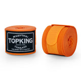TOP KING TKHW4 MUAY THAI BOXING HANDWRAPS WITH KNUCKLE SHIELDS COTTON ELASTIC 3.5m Vary Colours