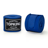 TOP KING TKHW4 MUAY THAI BOXING HANDWRAPS WITH KNUCKLE SHIELDS COTTON ELASTIC 3.5m Vary Colours