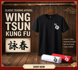Kampfkunst Kung Fu JKD Jeet Kune Do T-Shirt Uniform Baumwolle Größe S-XXXXL Schwarz 