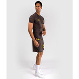 UFC Fusion by Venum Fight Week Men's Performance Short Sleeve Rashguard M-XL Earthen Brown