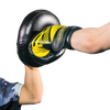 BODYMAKER MUAY THAI BOXING MMA AIR FOCUS MITTS PADS PAIR Black Yellow