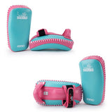 YOKKAO FREE STYLE KICKING PADS Leather Blue Pink