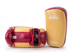 YOKKAO FREE STYLE KICKING PADS Leather Yellow Red
