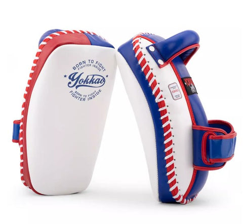 YOKKAO FREE STYLE KICKING PADS Leather Thai Flag