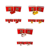 Cultural Art Chinese Traditional Miniature Lion Dance Handicraft Car Decorative 4.5 x 4.5 x 9 cm 3 Colours