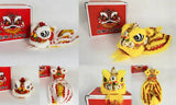 Cultural Art Chinese Traditional Miniature Lion Dance Handicraft Car Decorative 8 x 7 x 9 cm 2 Colours