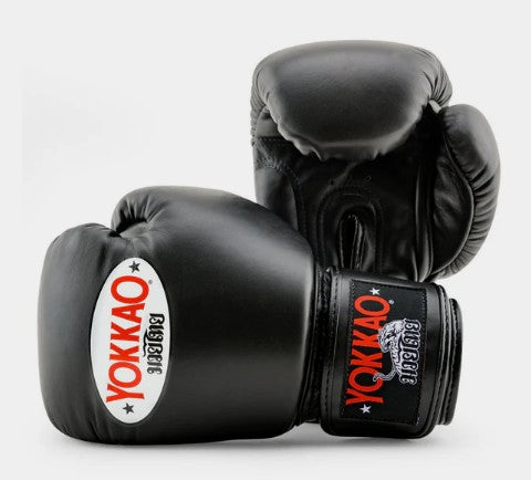 YOKKAO MATRIX BLACK MUAY THAI BOXING GLOVES 8-16 oz