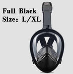 Diving Snorkeling Anti-Fog Full Mask Adults & Junior 5 Colours M2098