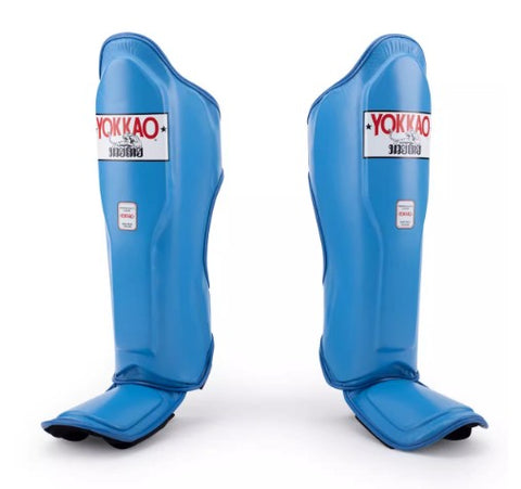 YOKKAO MATRIX BLUE MUAY THAI BOXING MMA SHIN GUARD PROTECTOR XS-L