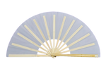 Tai Chi / Kung Fu / Martial Art Combat Performing Left / Right Hand Bamboo Fan 33 cm -MAF034 White