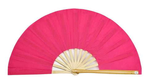 Tai Chi / Kung Fu / Martial Art Combat Performing Left / Right Hand Bamboo Fan 33 cm -MAF034 Rose Red