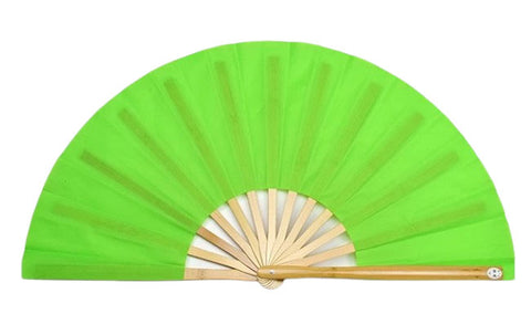 Tai Chi / Kung Fu / Martial Art Combat Performing Left / Right Hand Bamboo Fan 33 cm -MAF034 Green