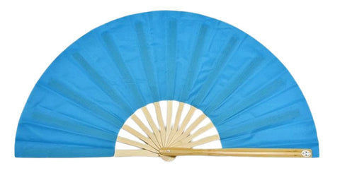 Tai Chi / Kung Fu / Martial Art Combat Performing Left / Right Hand Bamboo Fan 33 cm -MAF034 Blue