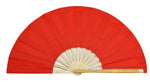 Tai Chi / Kung Fu / Martial Art Combat Performing Left / Right Hand Bamboo Fan 33 cm -MAF034 Red