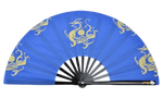 Tai Chi / Kung Fu / Martial Art Combat Performing Left / Right Hand Bamboo Fan 33 cm -MAF047 Blue