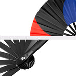 Tai Chi / Kung Fu / Martial Art Combat Performing Hand Fan 33 cm -MAF048 Black 2 Sides