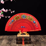 Classic Spanish Dancing Performing Folding Hand Fan Double Sides 23cm -MAF050 9 Colours