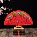 Classic Spanish Dancing Performing Folding Hand Fan Double Sides 23cm -MAF050 9 Colours
