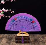 Classic Spanish Dancing Performing Folding Hand Fan Double Sides 23cm -MAF050 9 Colours