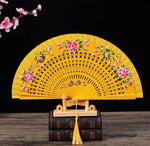 Classic Spanish Dancing Performing Folding Hand Fan Double Sides 23cm -MAF050 9 Colours