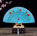 Classic Spanish Dancing Performing Folding Hand Fan Double Sides 23cm -MAF050 9 Colours