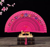 Classic Spanish Dancing Performing Folding Hand Fan Double Sides 23cm -MAF050 9 Colours